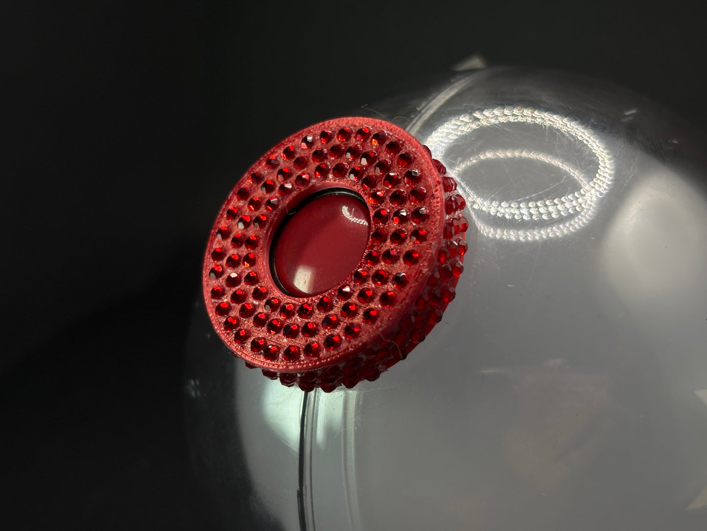 3d printed BTS lightstick rhinestone sleeve and cap