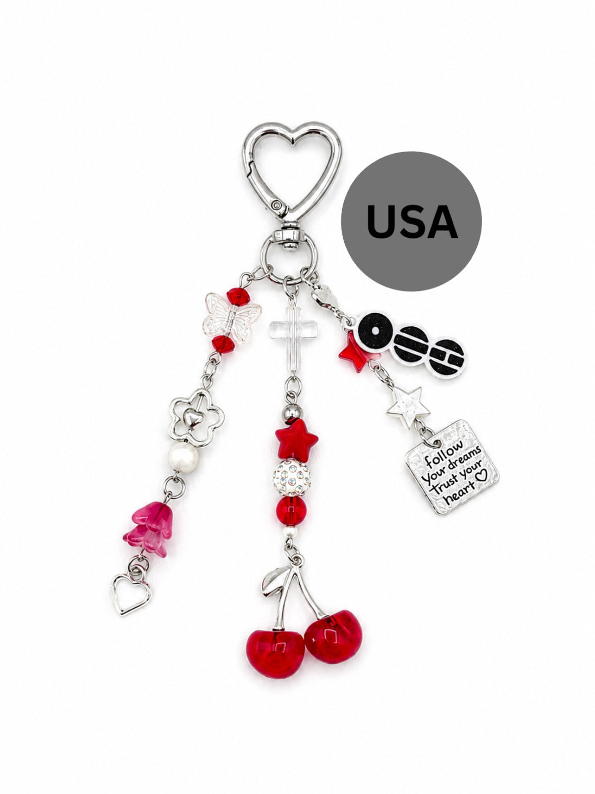 Cherry Keychain (red)