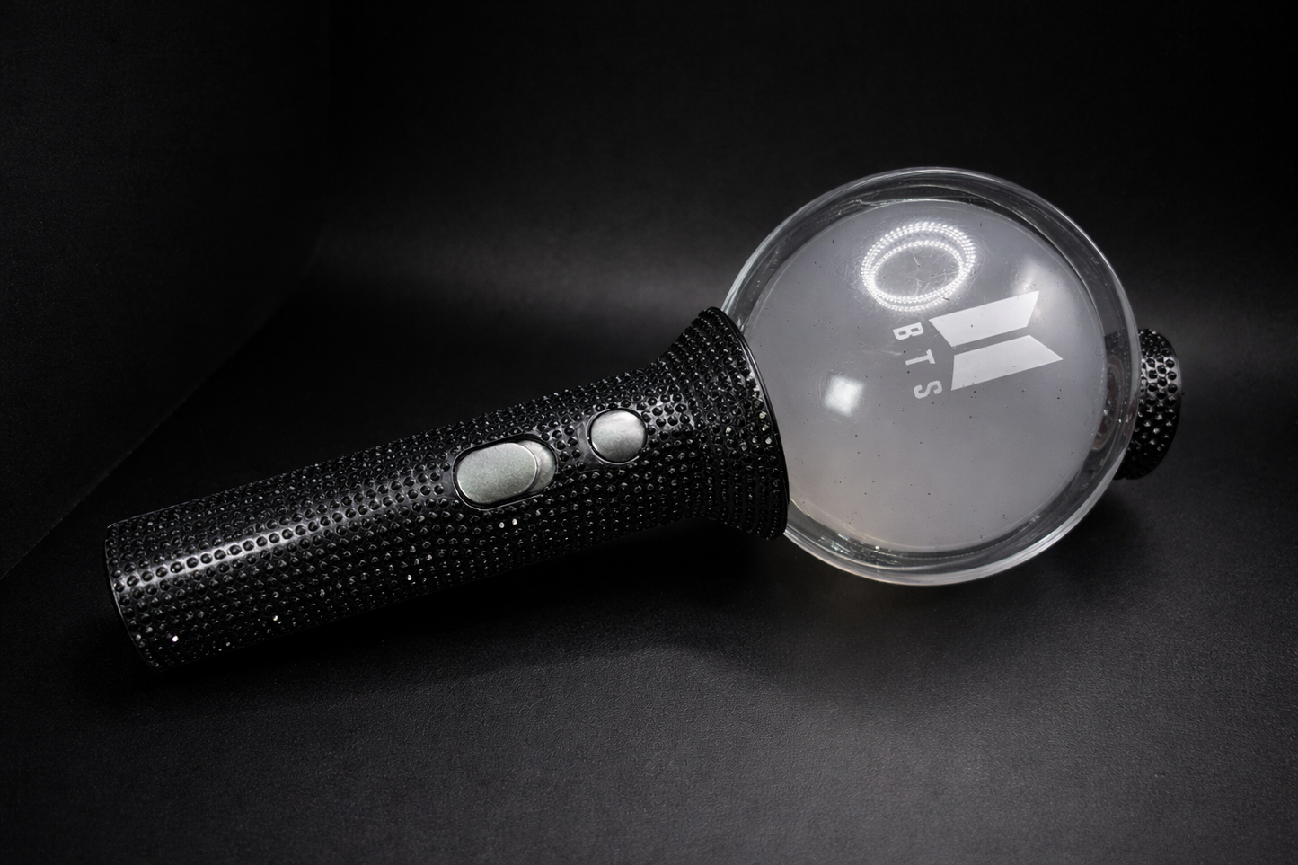 3d printed BTS lightstick rhinestone sleeve and cap