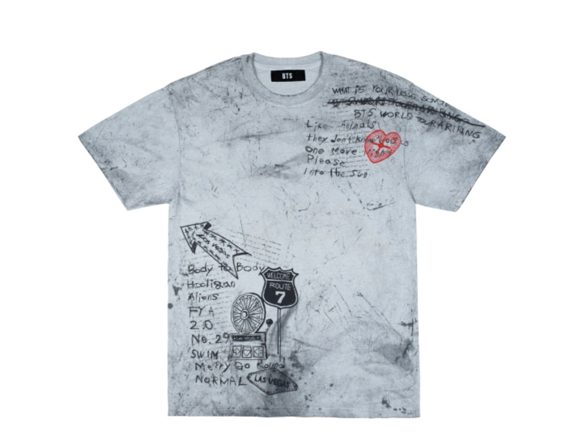 BTS Las Vegas pop up S/S T shirt (grey)