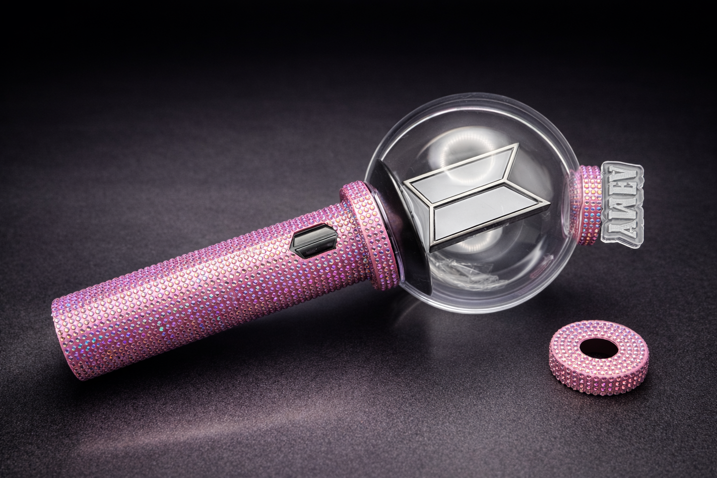 HANDMADE 3D PRINTED RHINESTONE SLEEVE FOR BTS LIGHTSTICK ARMY BOMB VER 4.