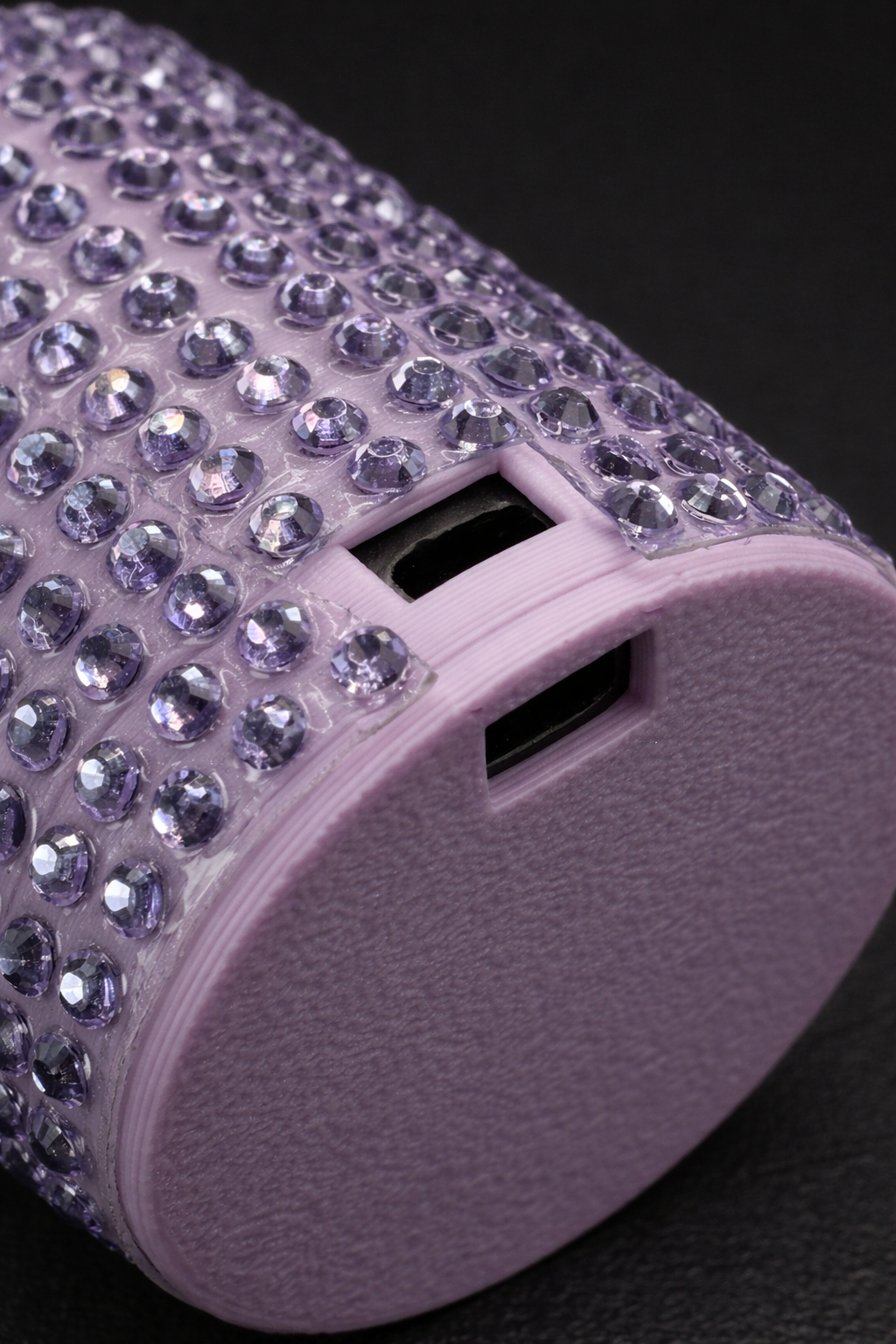 3d printed BTS lightstick rhinestone sleeve and cap