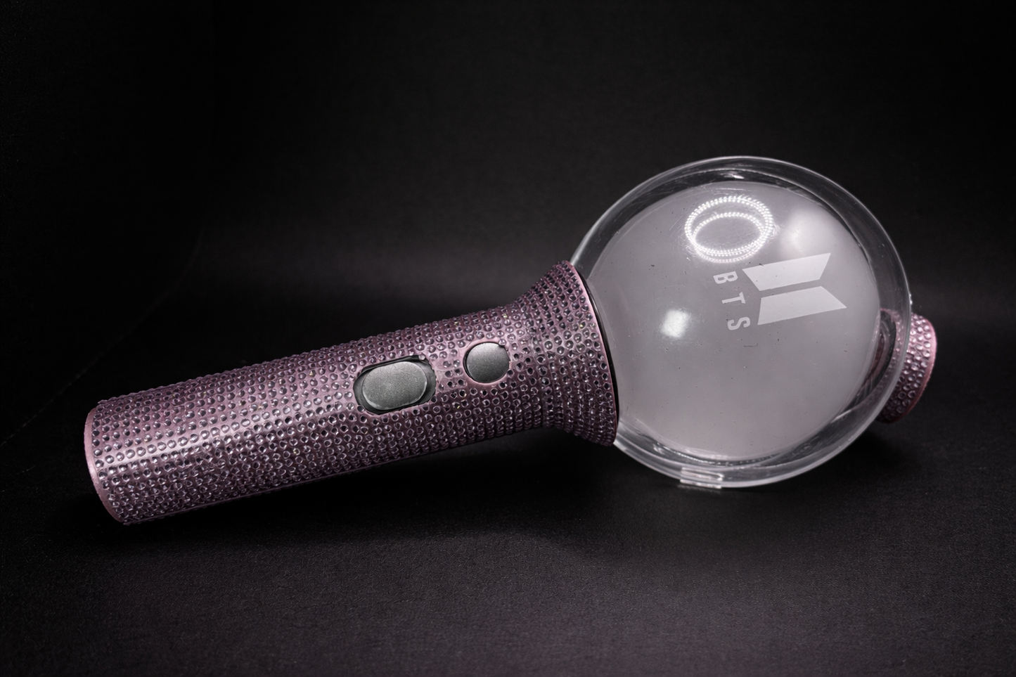 3d printed BTS lightstick rhinestone sleeve and cap