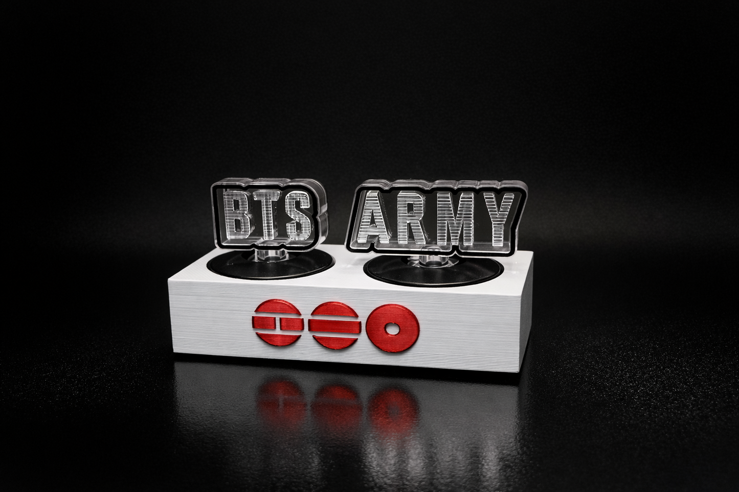 3d printed BTS inspired “parts” shelf stand.