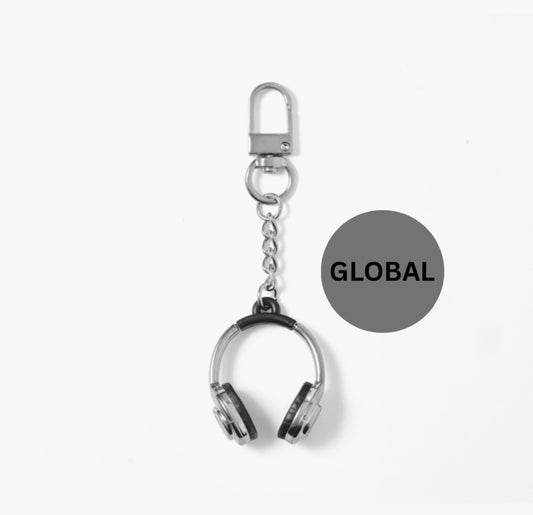 Headphones keyring