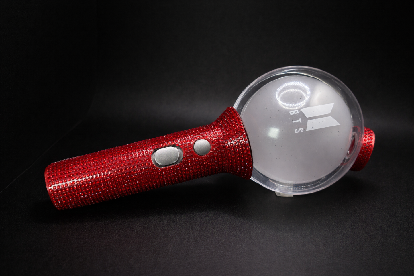 3d printed BTS lightstick rhinestone sleeve and cap