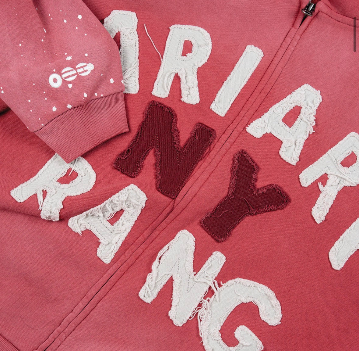 BTS New York pop up Zip up hoodie (red) PRE ORDER