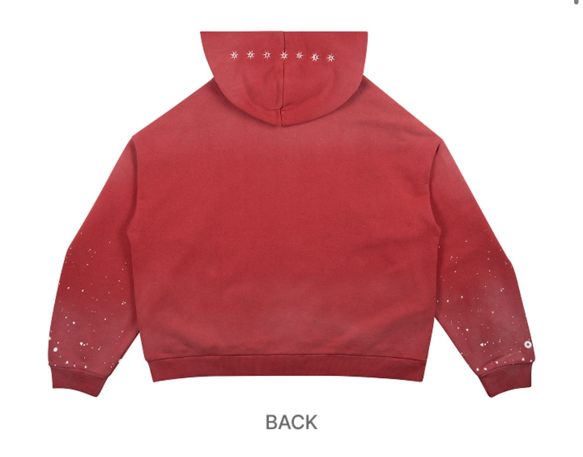 BTS New York pop up Zip up hoodie (red) PRE ORDER
