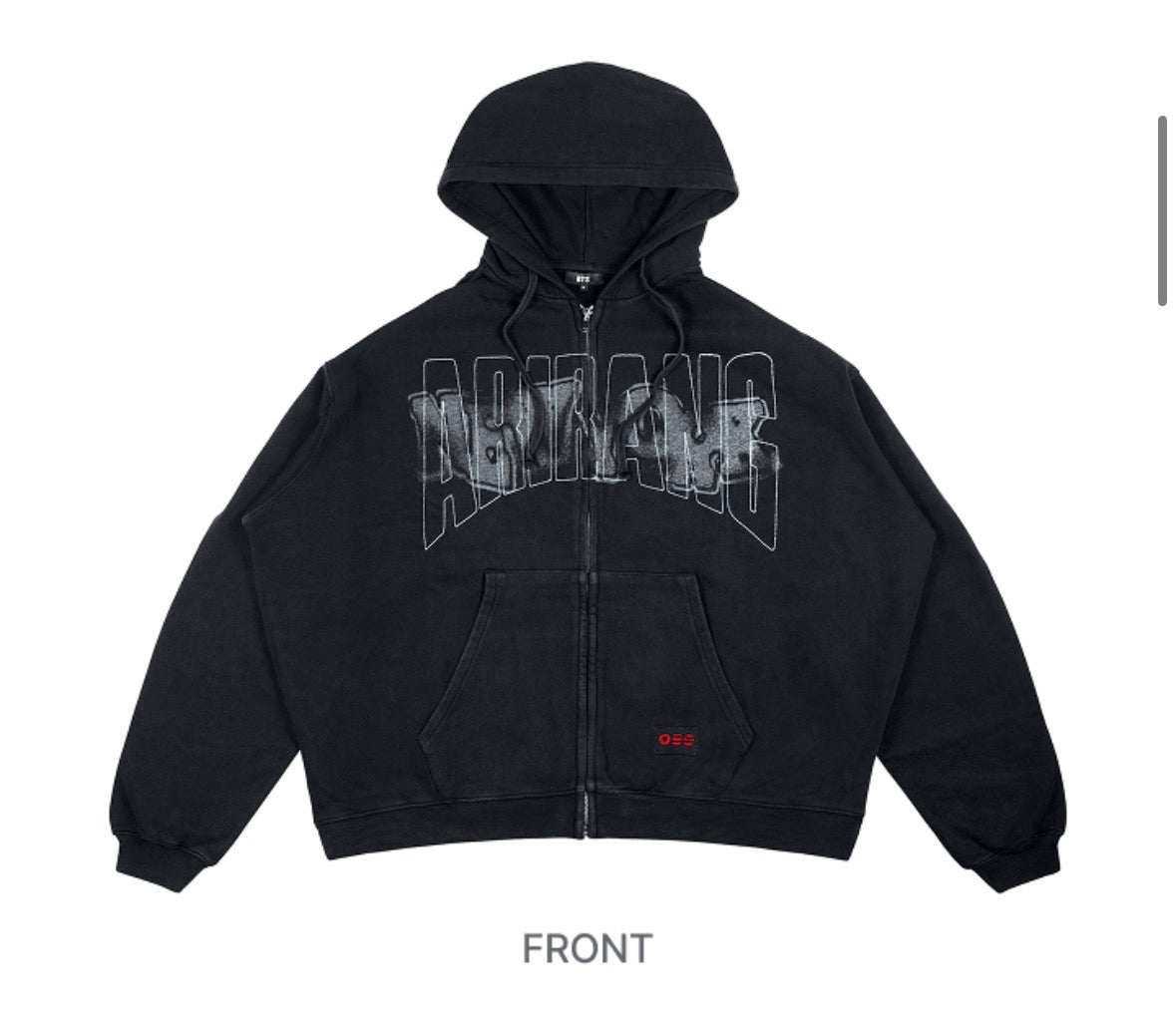 BTS New York pop up Zip up hoodie (Black) PRE ORDER
