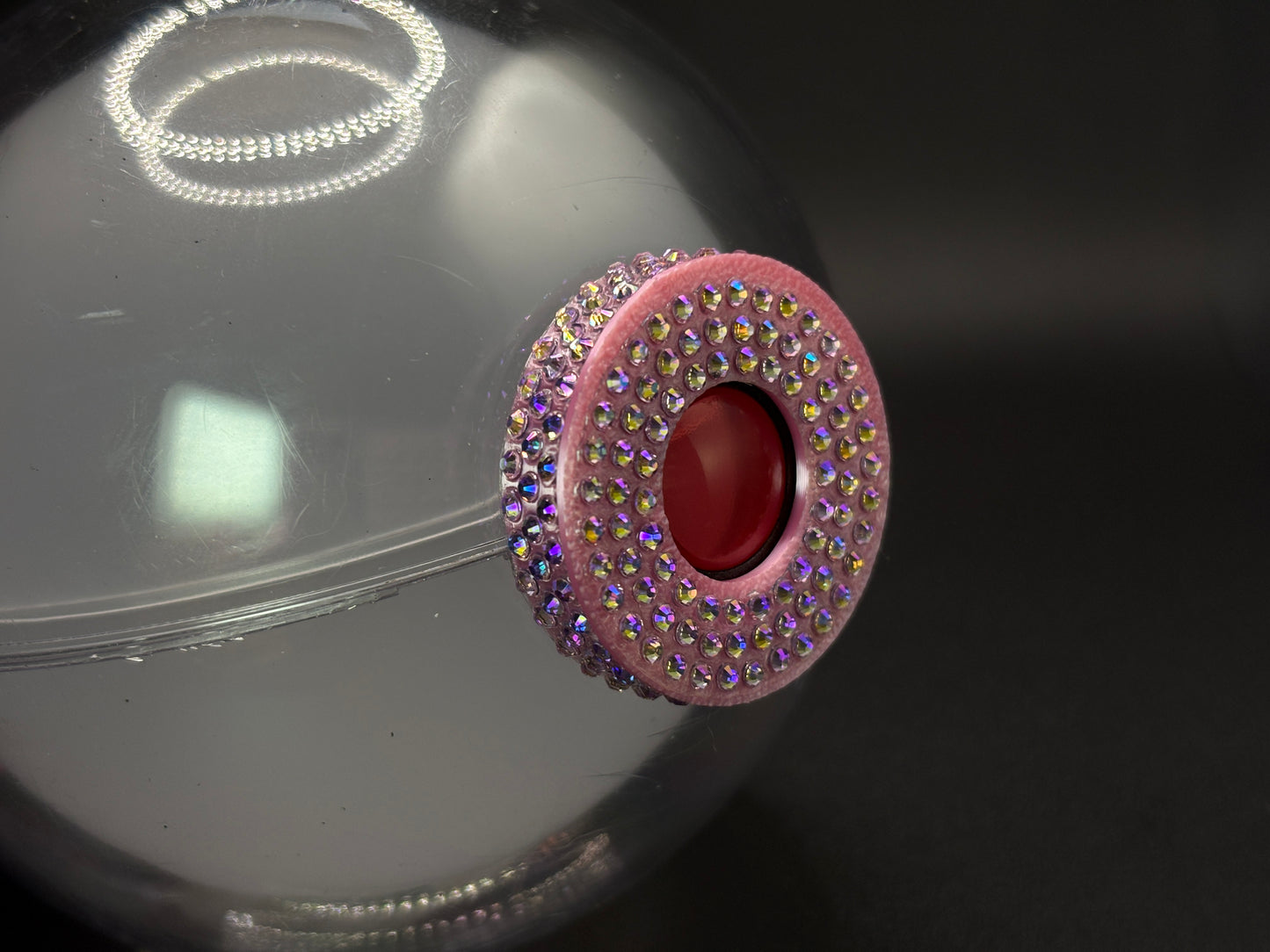 3d printed BTS lightstick rhinestone sleeve and cap