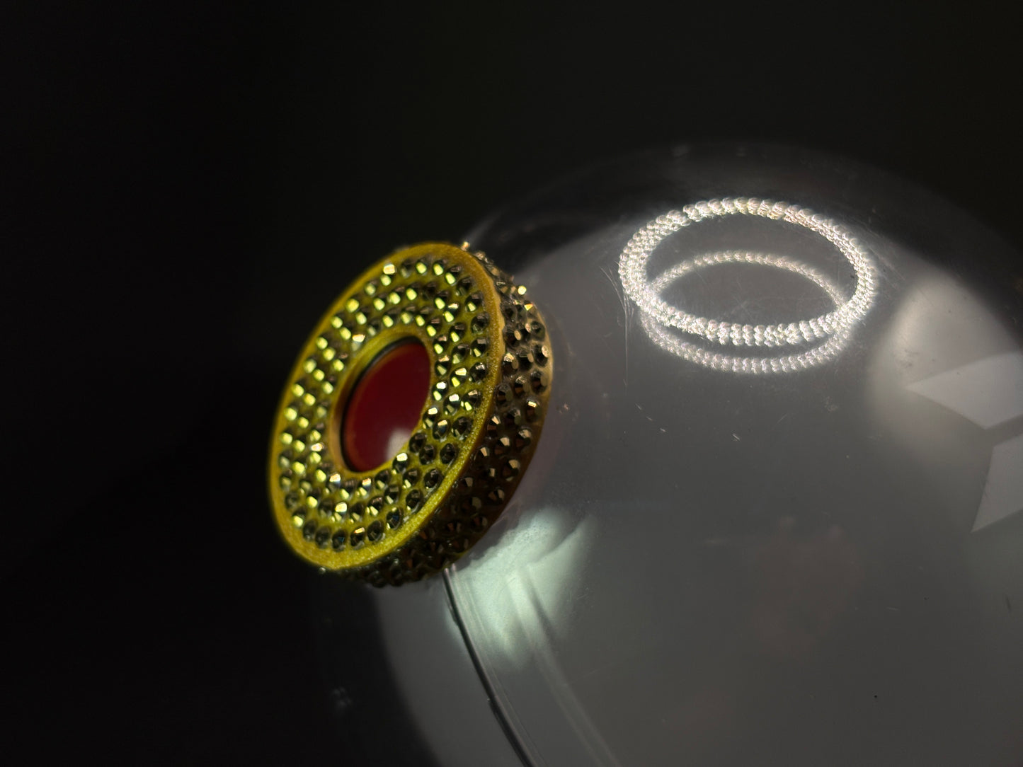 3d printed BTS lightstick rhinestone sleeve and cap