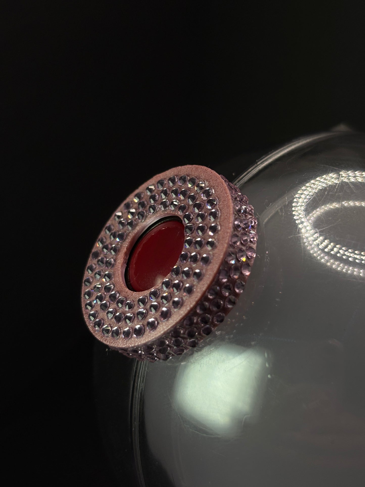 3d printed BTS lightstick rhinestone sleeve and cap