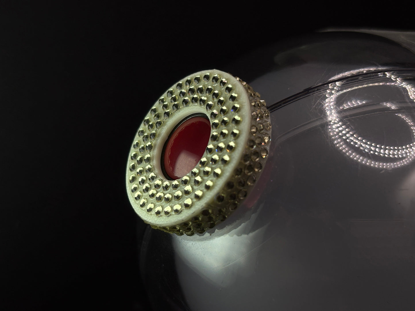 3d printed BTS lightstick rhinestone sleeve and cap